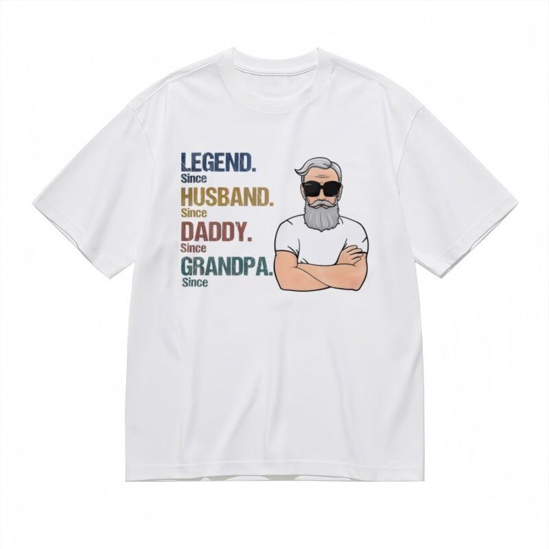 

Men s T-shirt With Legend Cartoon Character Graphic Unisex White 100% Cotton Top 3XL