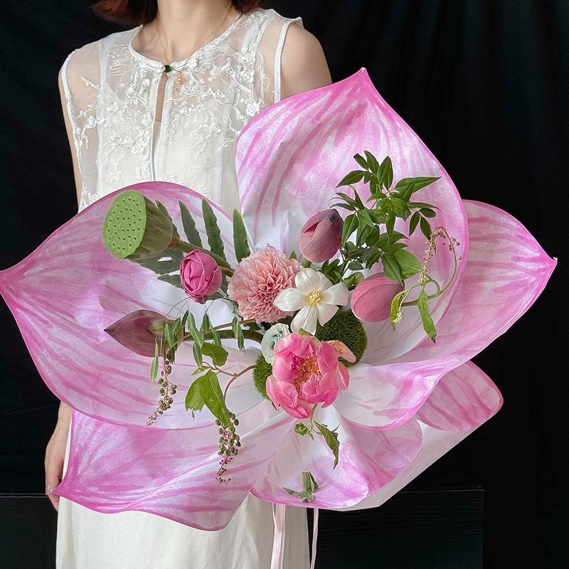 Lotus 2510Pcs Flower Wrapping Paper Butterfly Shape Bouquet Packing Paper Diy Flower Packing Material Birthday Gift