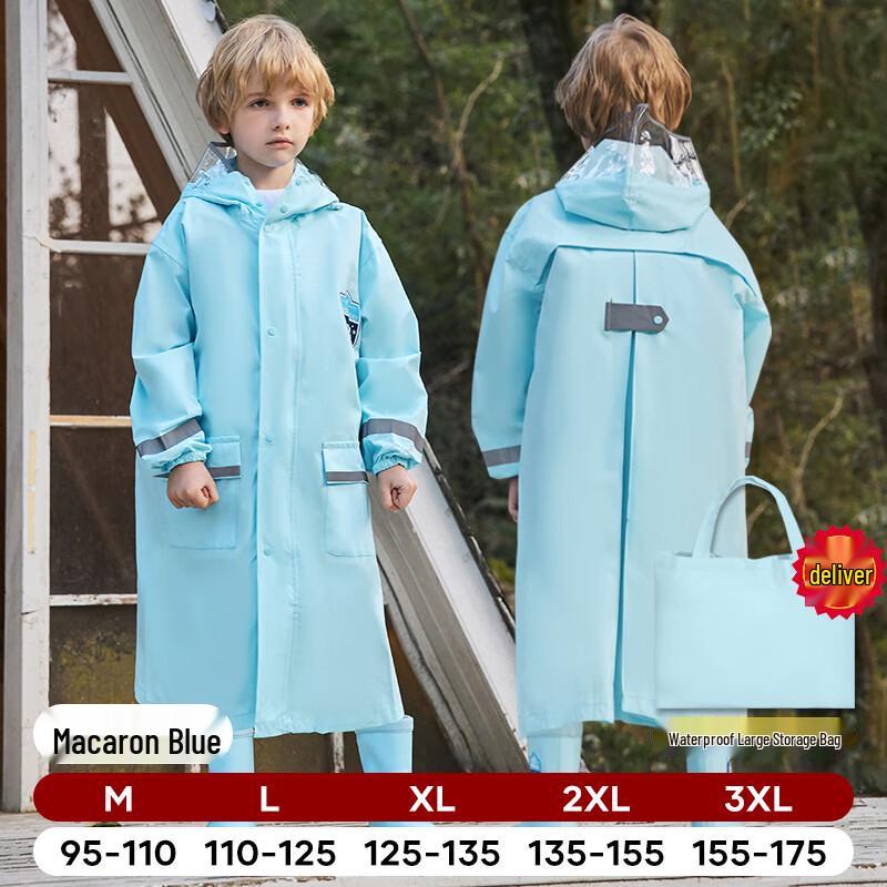 

Children s Backpack-Friendly Cartoon Raincoat XL