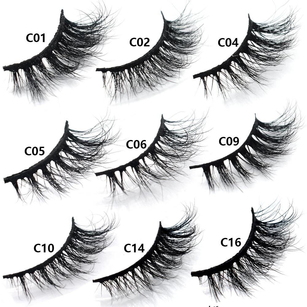 FOXESJI Mink Half Lashes Extension Natural Daily Reusable Short Strip Eye Lashes Mink Fluffy Soft Half False Eyelashes Make Up