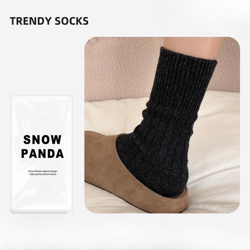 Wool Mid-calf Socks - Children's Winter Thick and Warm Sleeping Socks - Retro Multi-purpose Long Socks - Women's Socks