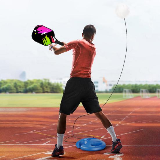 Pickleball Trainer with Rebound Pickleball Ball Compact Size Portable Pickleball Solo Equipment Training Tool Sports Accessories