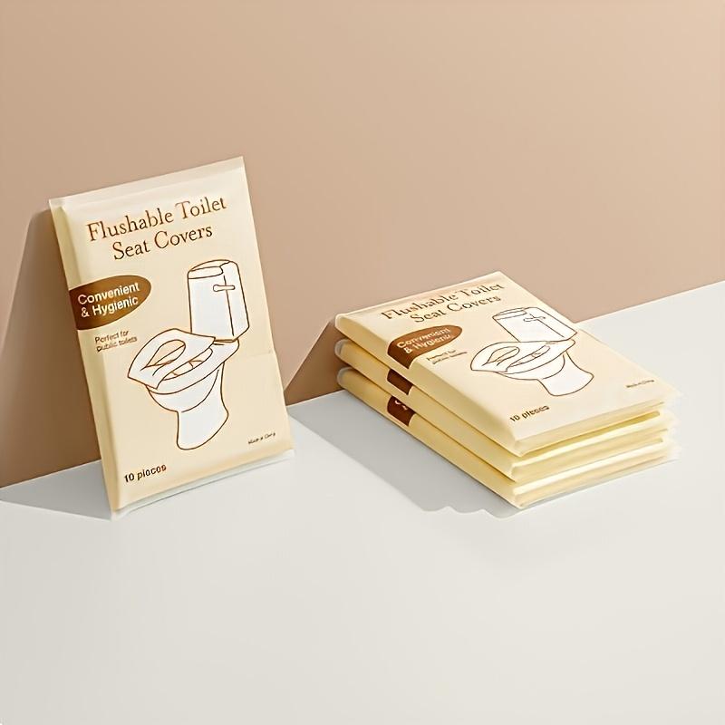 50PC Disposable Toilet Mat Seat Cover Soluble in Water Portable Travel Home Bathroom Tools Suitable WC Pregnant Women