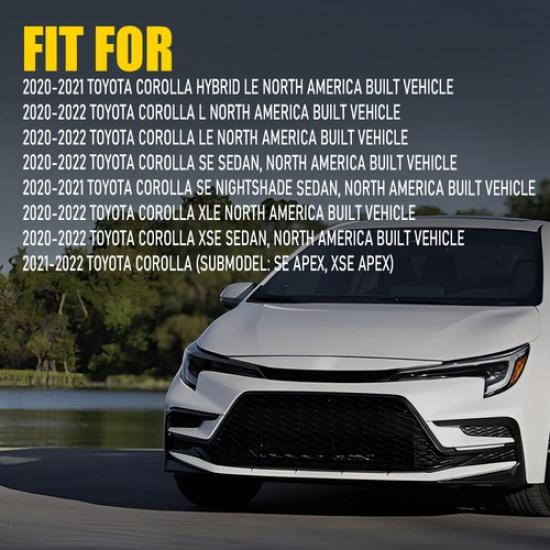 Rear Set Reflector Bumper Fit    Toyota Corolla L,LE,SE Right & Left