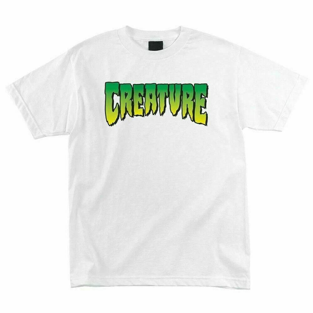Creature LOGO Skateboard T Shirt WHITE XS