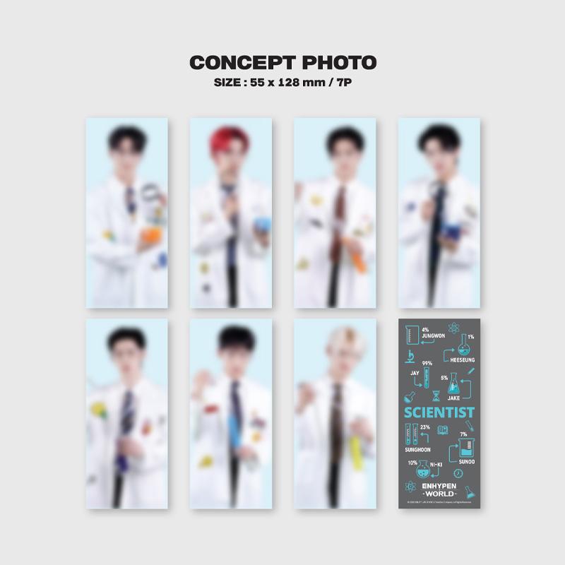 ENHYPEN COLECȚIE DE CARDURI CU CUPON WORLD (SCIENTIST BASIC Ver.)