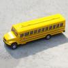 Gifts Zinc Zinc Alloy Boy Toys Yellow 1/64 Simulation Vehicle School Bus Model Pull Back Toys Car Model