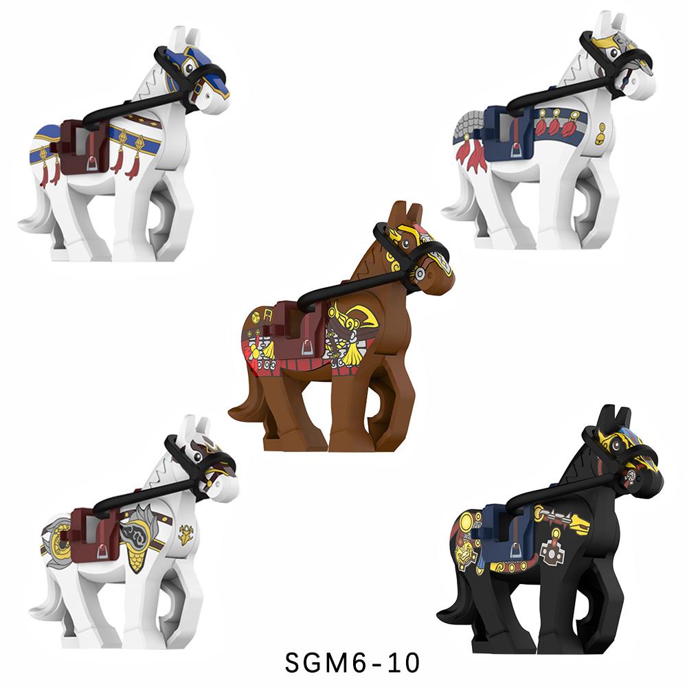 Middeleeuws Oorlogspaard Cavalerie Soldaat Bouwstenen Set Oude Militaire Bakstenen Actiefiguren Leger Speelgoed Educatief Cadeau