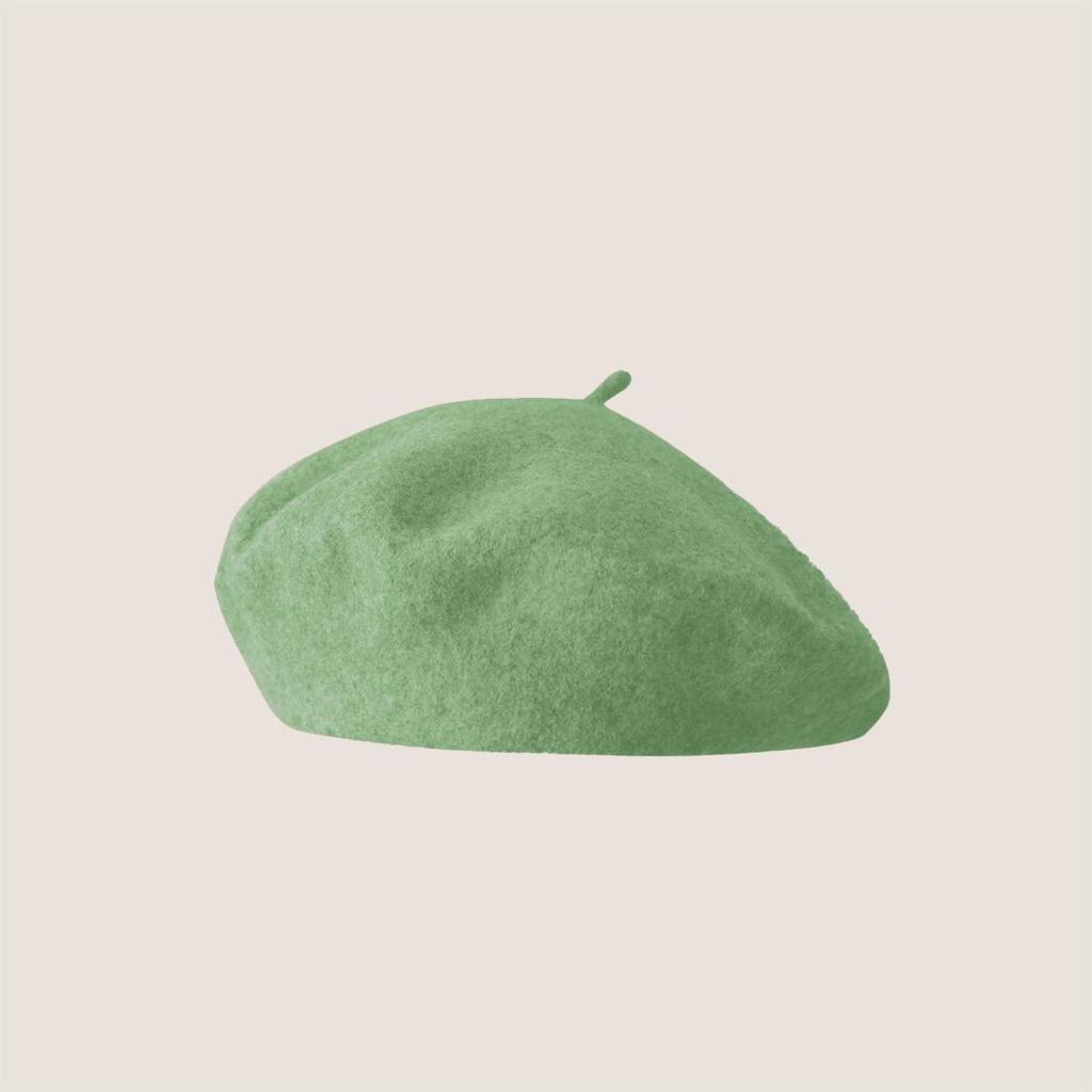 Vintage Wool French Beret for Women Solid Fashion Simple Casual Beret Solid Classic Breathable Soft Comfortable Hat for Fall Winter