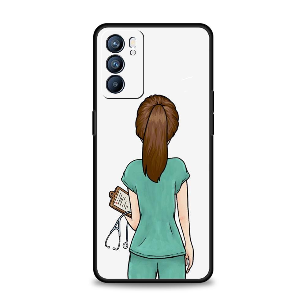 

Doctor Nurse Medical Medicine Case For Oppo A54 A53 A52 A9 A15 A16 A76 A74 A57 A31 Find X6 Pro X5 Reno8 Reno7 Reno6 Pro 5G Cover Oppo A54