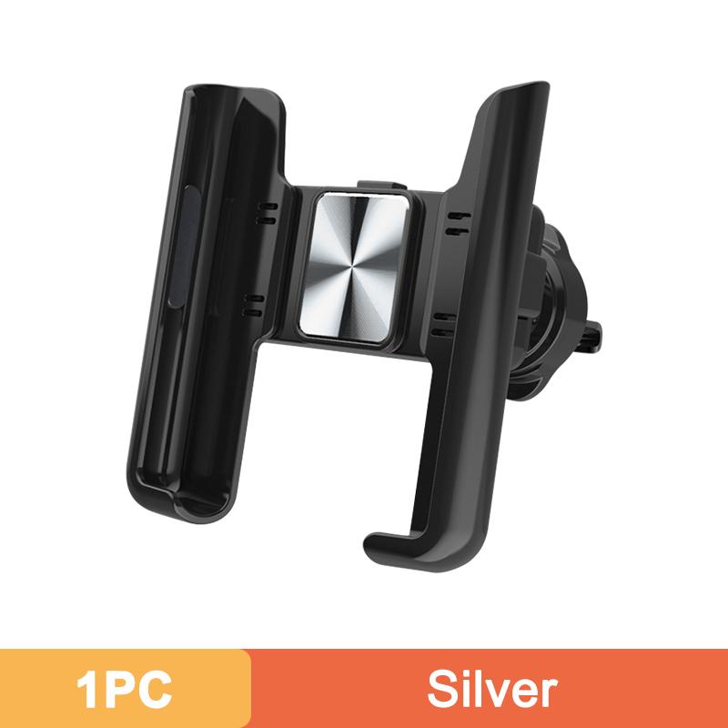 

Автомобильный держатель телефона в автомобиле, вентиляционное отверстие, зажим, крепление GPS, поддержка вращения на 360 °, подставка для мобильного телефона, универсальный гравитационный автотелефон 1 PC Silver