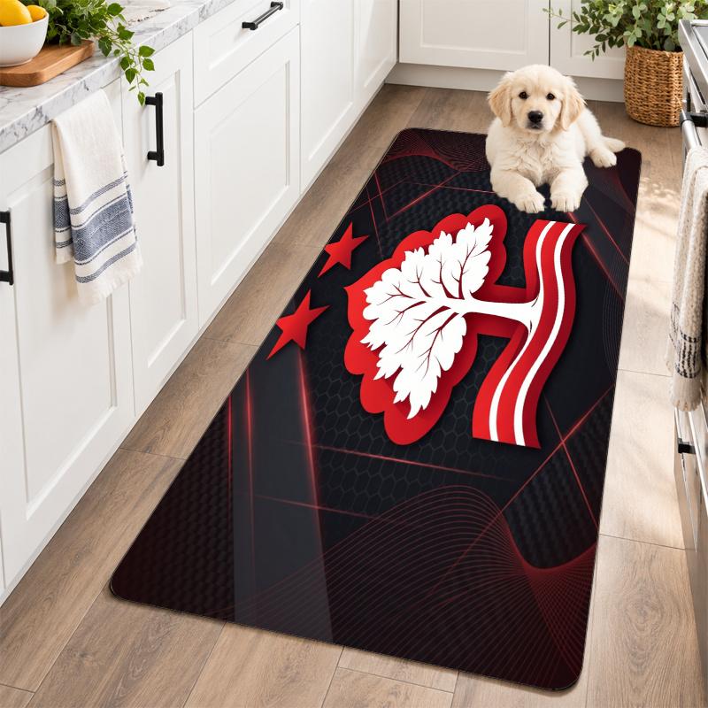 Flannel Kitchen Mat Nottingham Forest Soft Area Rug Non Slip Floor Carpet Home Decoration