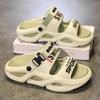 Slippers zomer antislip dikke zool badkamer strand sport rijden dubbel doel geurloos sandalen