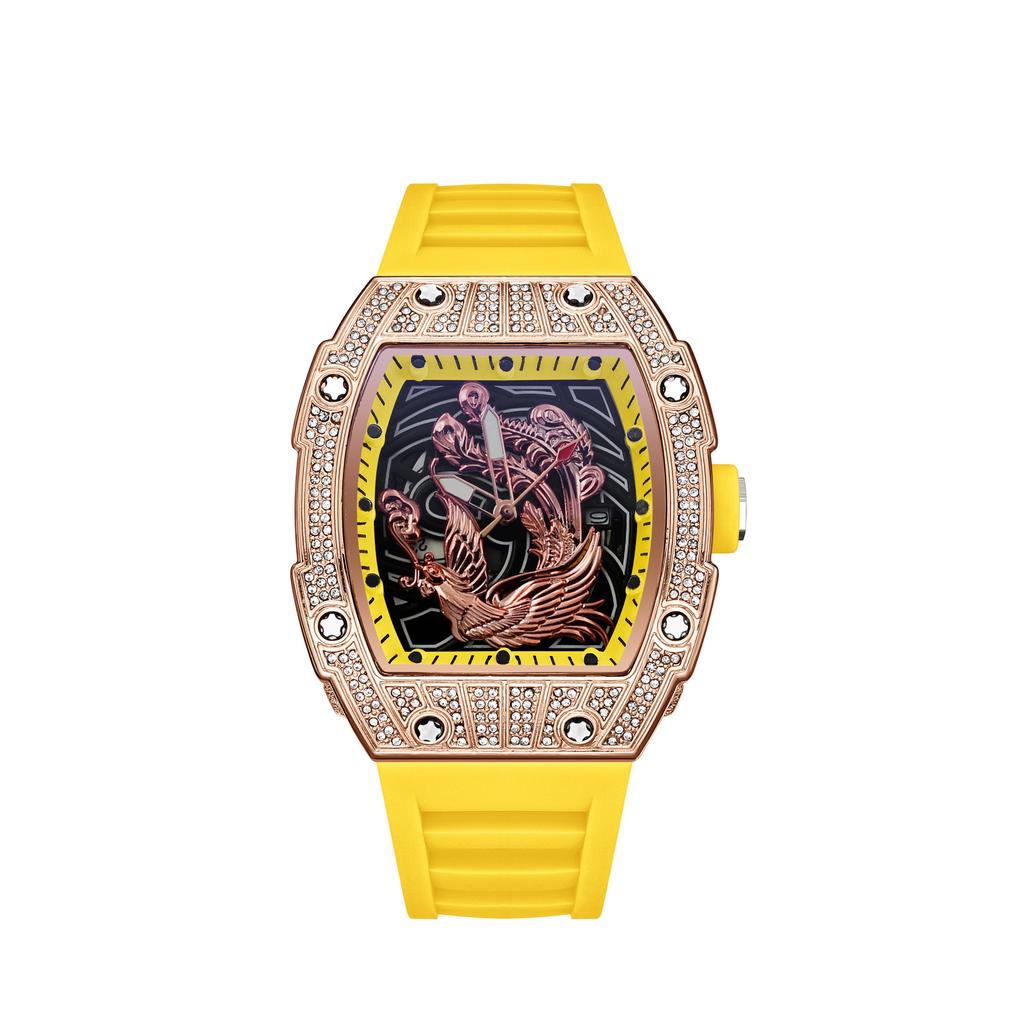 Richard Men'S Watch Diamond Gypsy Fashion Personality Phoenix Quartz Watch