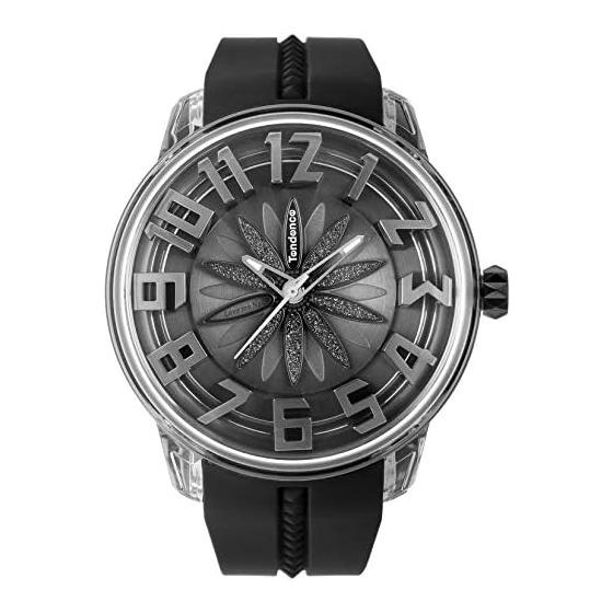 

[Tendence] Watch King Dome Black Dial Polyamide Mineral Glass Quartz 50MM Watch TY023007 [Parallel Import]