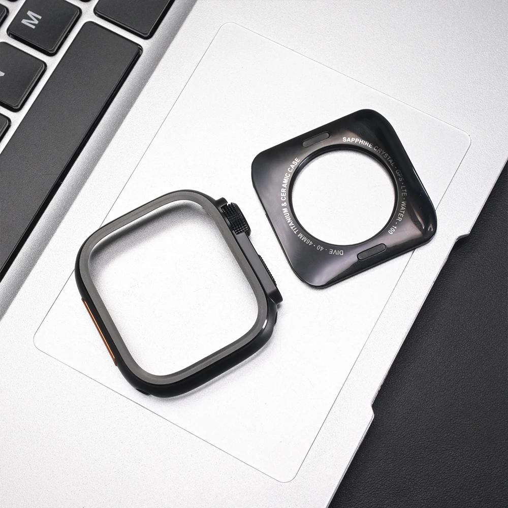 Custodia in Lega Metallica per Apple Watch Ultra 3 49mm Cover Accessori Protettivi per iwatch Serie 11 10 46mm 9 8 7 45mm 6 5 4 SE 44mm