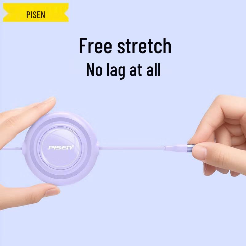 Pisen Retractable 3-in-1 Fast Charging Cable