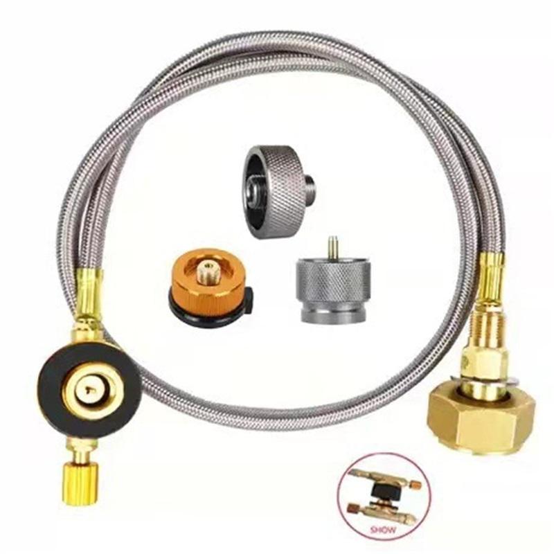 Outdoor Camping Intercharging Adapter Air Tank Converter Head Inflatable Connector Outdoor Supplies Pressure Relief Valve