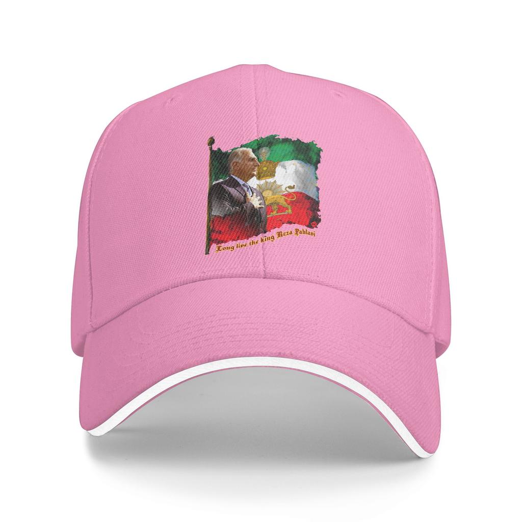 King Reza Pahlavi Sun Baseball Cap Summer Women Men Custom DIY Hip Hop Hats Breathable Casual Kpop Rock Baseball Caps