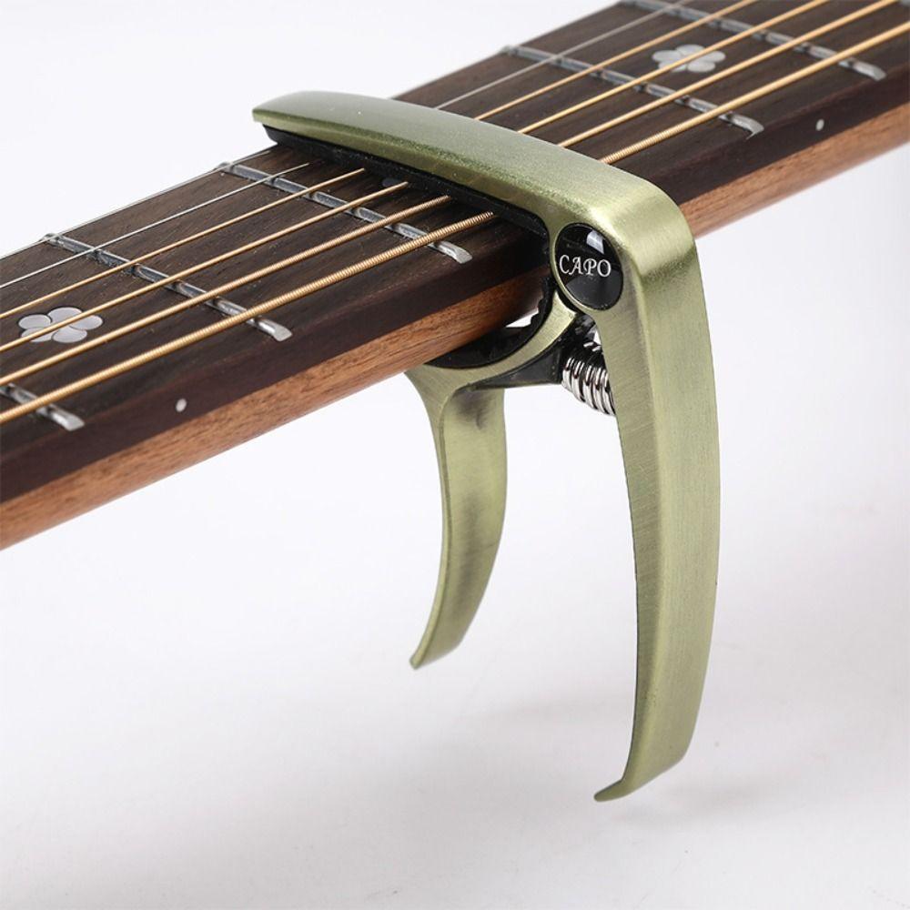 Instruments Tone Adjust Tuning Clamp Quick Change Clip Aluminum Alloy Guitar Clamp Guitar Capo Guitar Tuner Key Trigger Capo