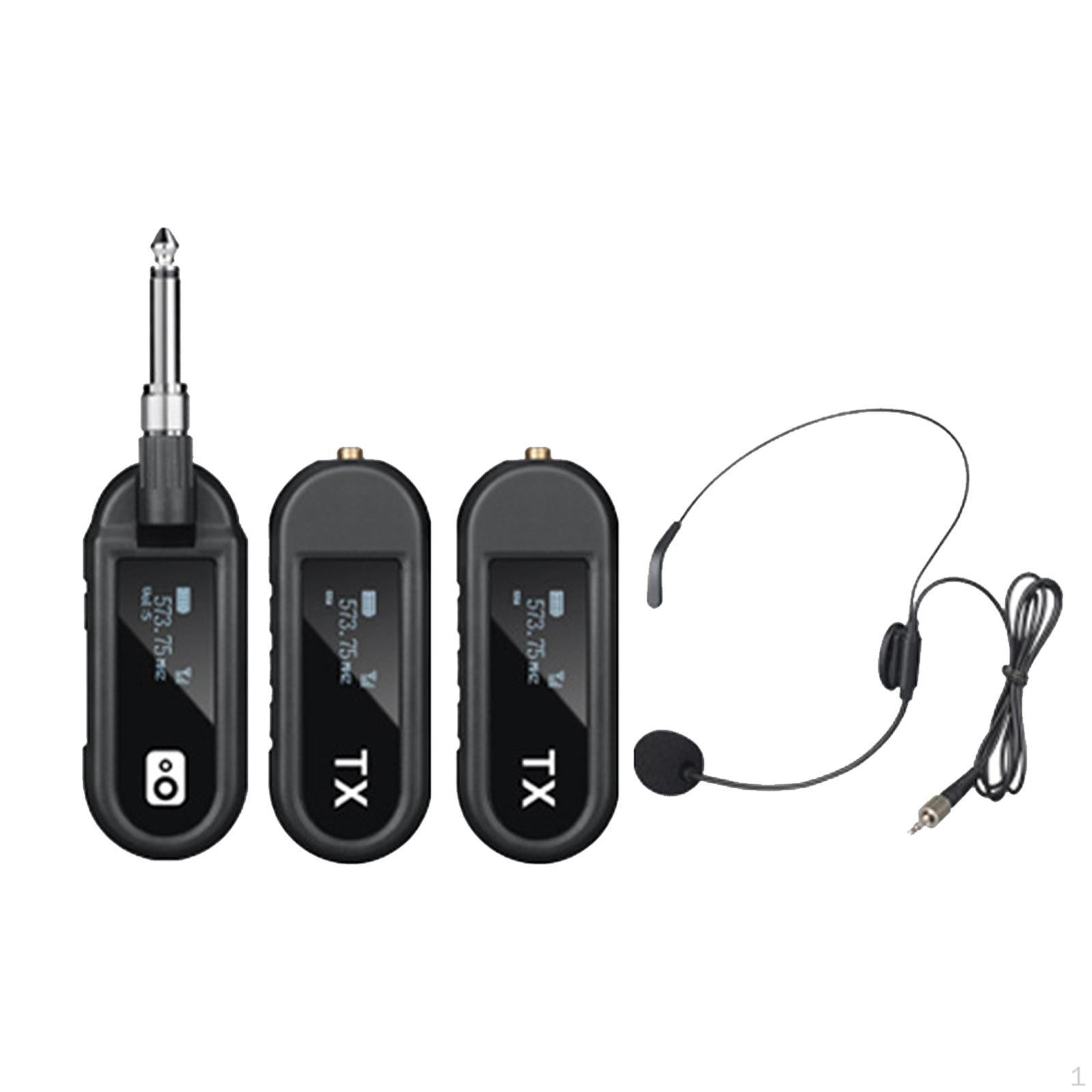 

Подвесной микрофон с динамиками для ношения на голове для живых выступлений на концертах Black