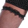 Bas sexy Lingerie Nouveau Sexy Maille Dentelle Femmes Sheer Genou Cuisse Haute Résille Bas Dentelle Maille Résille Bas Calcetines