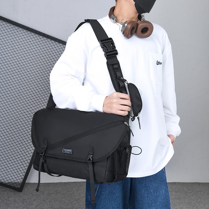 Men's Crossbody Bag Sports Shoulder Bag Large Capacity Messenger Bag
