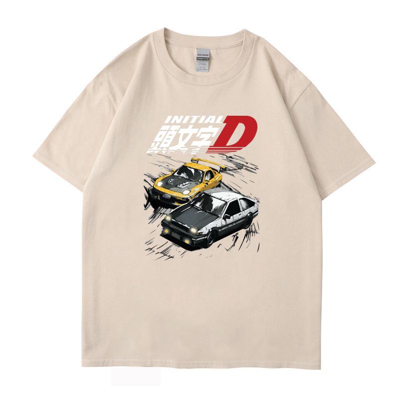 Initial D T Shirt Japanese Anime Graphic Funny Harajuku Manga T Shirt Fashion Casual Short Sleeve Plus Size T Shirt Men