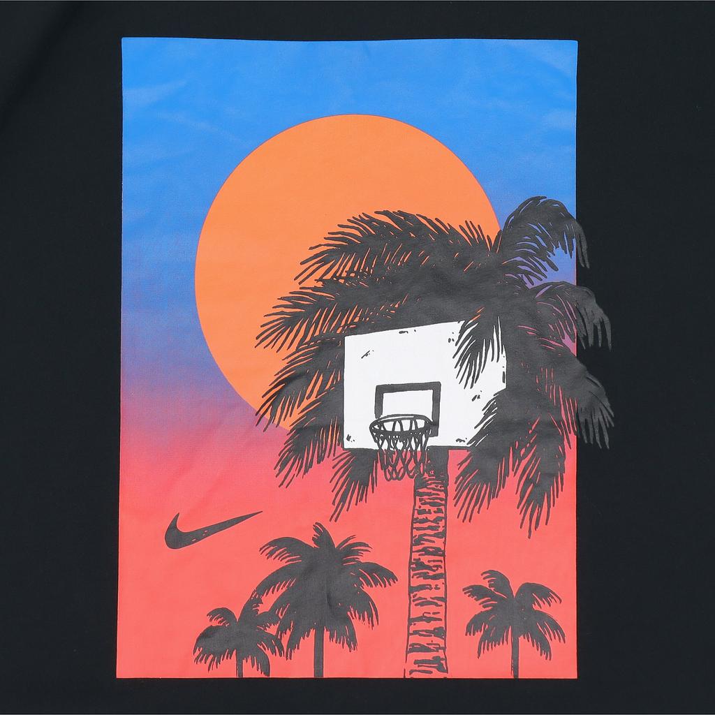 Nike Dri-Fit Quick-Dry Printed Short Sleeve T-Shirt Men Tops Black CV4823-010