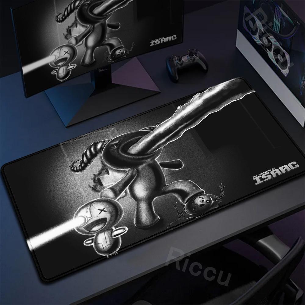Anime The Binding Of Isaac Mauspads Spiel Tastatur Verriegelte Kanten Mauspads Computerzubehör Rutschfeste Schreibtischunterlagen PC Schrank Mauspads
