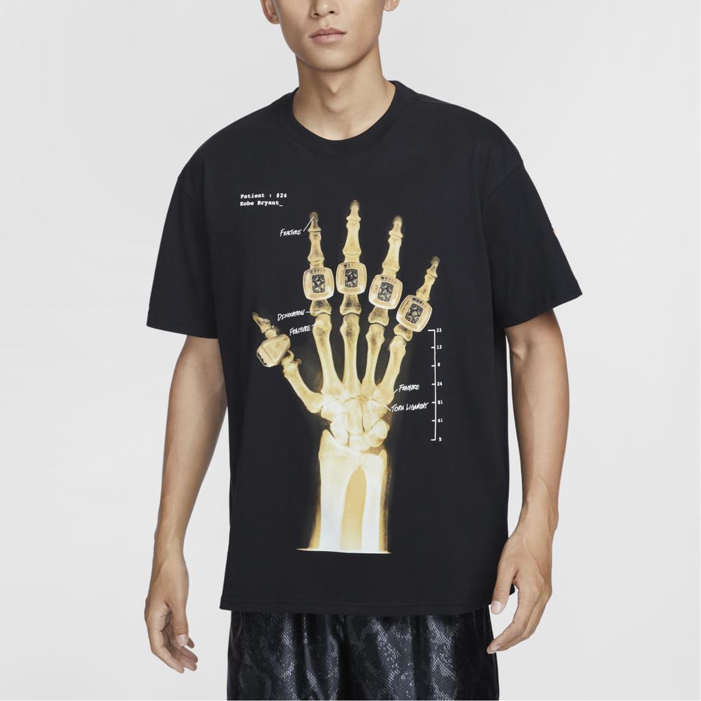 Nike X Kobe Bryant Collaboration FW24 Skin-Friendly Comfortable Fashion Short Sleeve T-Shirt Men Tops Black HV6695010
