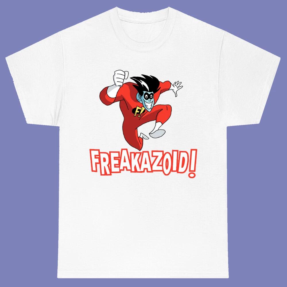 Freakazoid 90 s Famous Cartoon Men s White Size S-3XL S