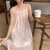 Women's Summer Cloud Cotton Pajama Tank: Breathable Stretch Camisole Sleep Dress