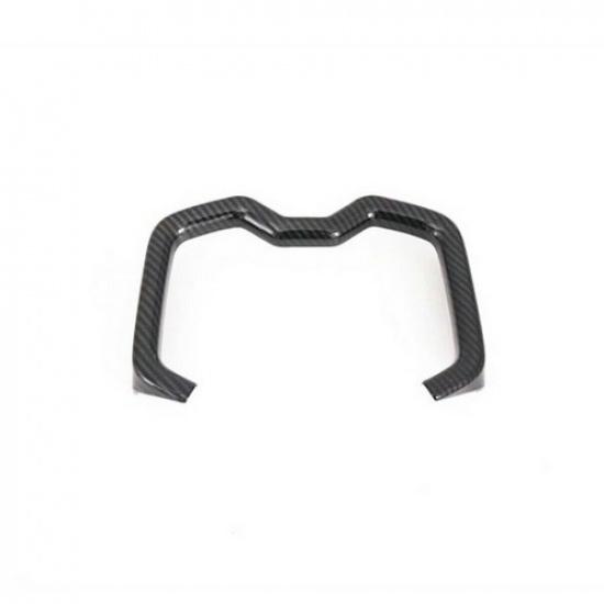 Carbon Fiber Inner Water Cup Holder Frame Cover Trim for Toyota RAV4 -