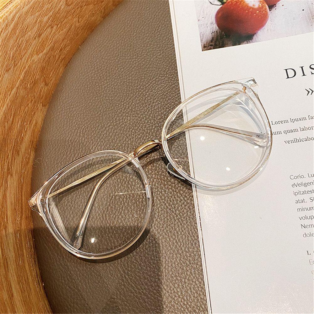 Big Size Round Vintage Metal Optical Spectacle Eyeglass Anti-Blue Light Glasses Computer Glasses