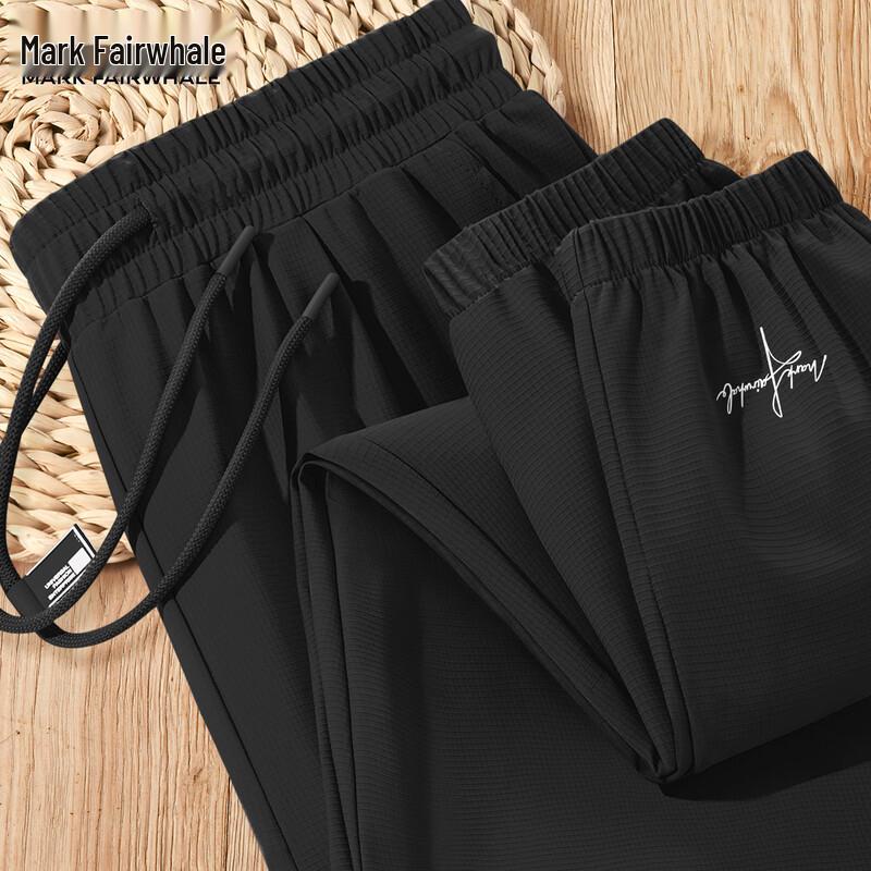 Mark Hua Fei Men s Ice Silk Quick Dry Loose Fit Jogger Pants L