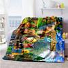 Roblox 14 Personalized Text Blanket Gift Personalized Blanket Comfortable Perfect for Home Decor Sofa Living Room Picnics Four Seasons Universal