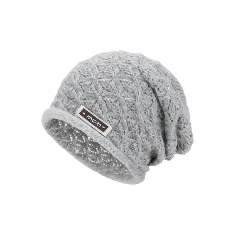 Knitted Warm Ear Warmer Hat With No Brim For Women Winter Casual Wear LightGrey