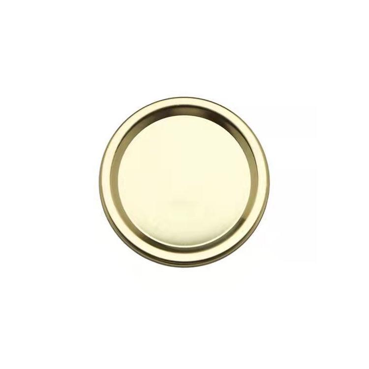 Weithals Mason Jar Weißblechdeckel - Runde Metalldichtungsdeckel mit Eisenringen