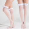 Men's  Lace Stockings Sexy Legs Long Tube Transparent High Thigh Stocking