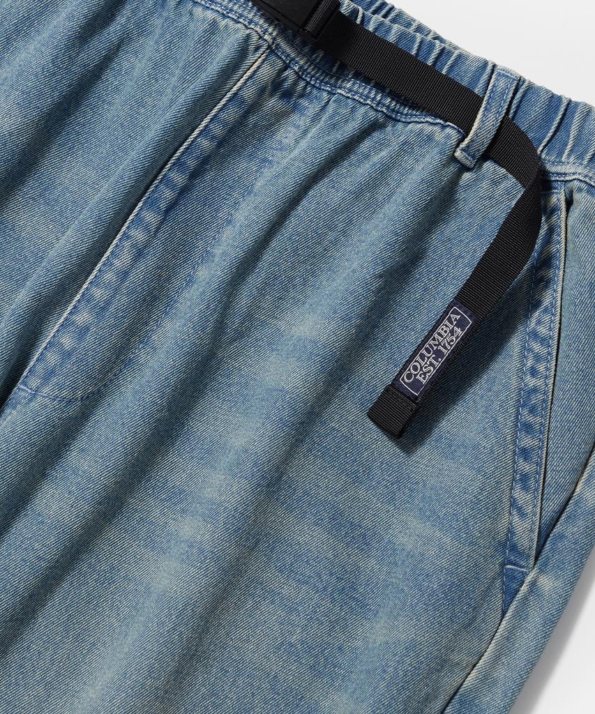 COLUMBIA UNIVERSITY Trajan Label Loose-Fit Washed Denim Pants_Light Jean