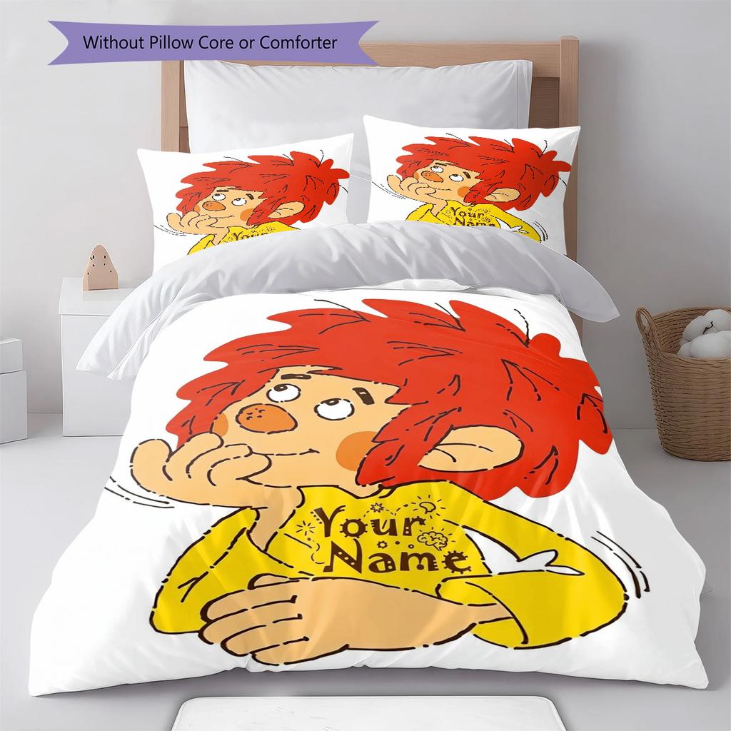 Lwie Sny Personalizowany Wzór z Imieniem Zestaw Pościeli Kołdra Pokrowiec na Kołdrę Poszewka na Poduszkę Domowy Prezent Urodzinowy(1 * poszwa na kołdrę + 2 * poszewki na poduszki, bez rdzenia)
