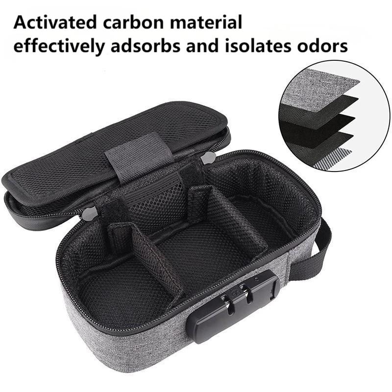 Smell Proof Bag Large-capacity With Lock  Activated Carbon Deodorant Bag Portable Pipe Bag Convenient