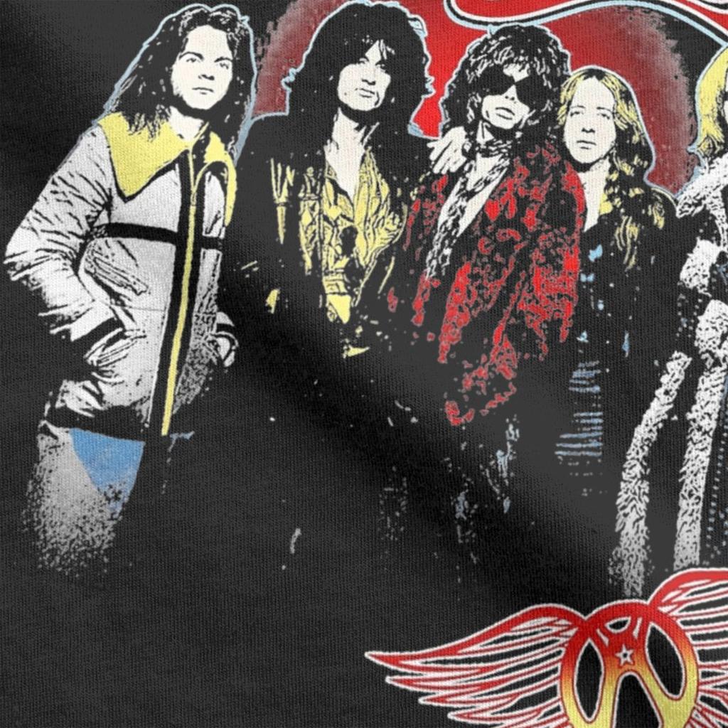 Rocková kapela Aerosmith Oblečení Pánská Dámská Bavlněná Volnočasová Trička Krátký Rukáv Topy Dárky k Narozeninám