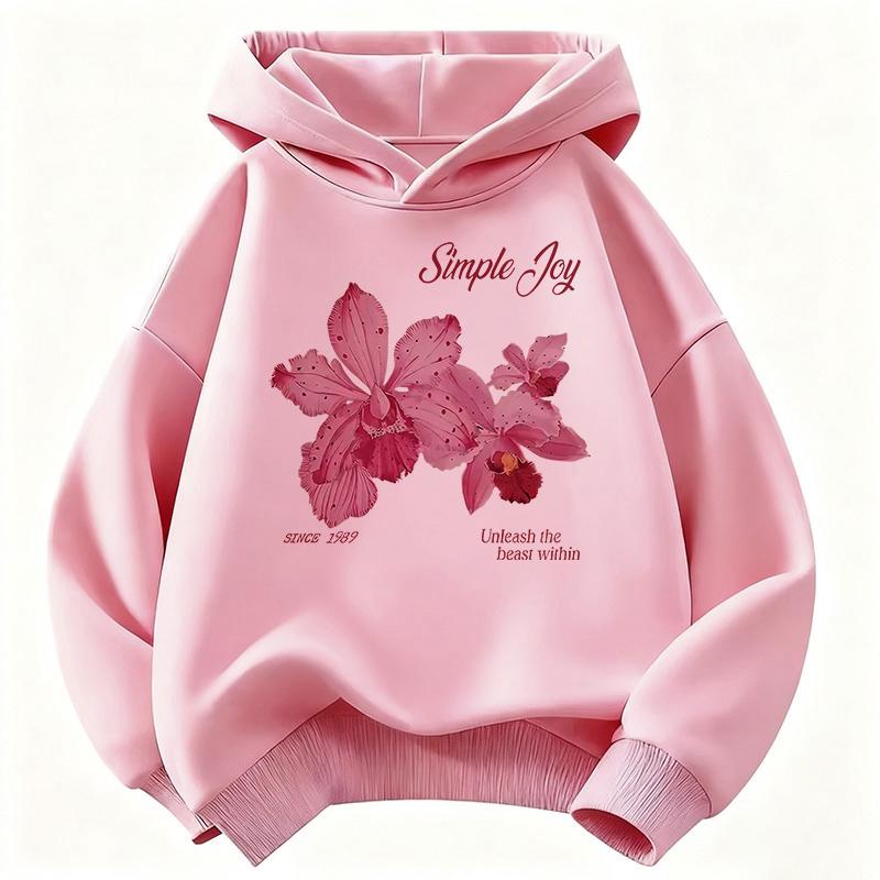 Cute Printed Hooded Sweatshirt for Kids, Warm and Stylish Casual Sweatshirt for Boys and Girls, Perfect for Spring. 100
