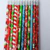 Pack Of 48 Cartoon Christmas Pencils with Erasers for Kid Student Game Reward Wood Drawing Pencils for Writing Drawing