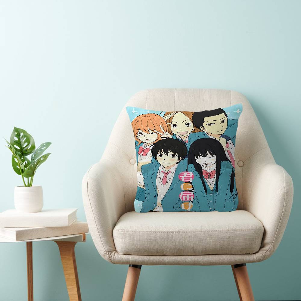 Kimi Ni Todoke Anime Cushion Cover Pillow Cover Decor Pillowcase Printed Cushion Case For Couch