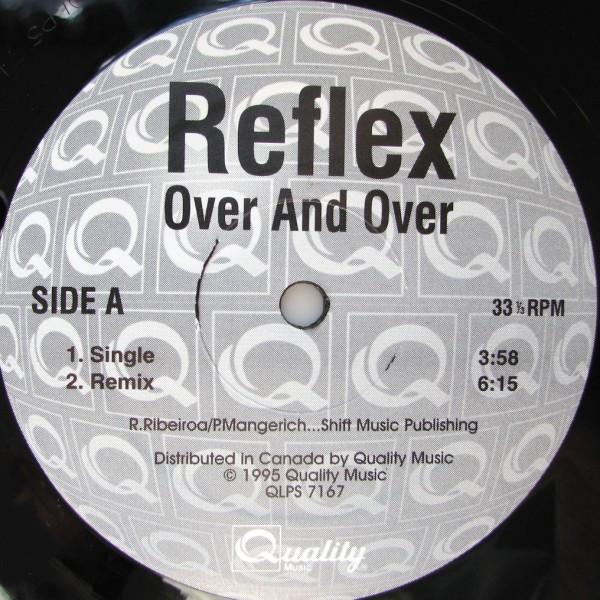 

12inch Record REFLEX BLUE OCEAN CULT Over And Over I Can Fly QLPS7167 Quality Music 1995 Canada Dance Electronica Used