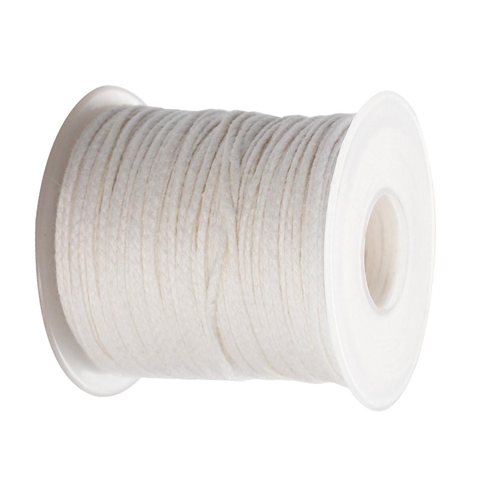 1 Roll 30M Premium Cotton Wicks for Pillar Taper Candles DIY Making Braided Wick Spool Smokeless Curling Wick