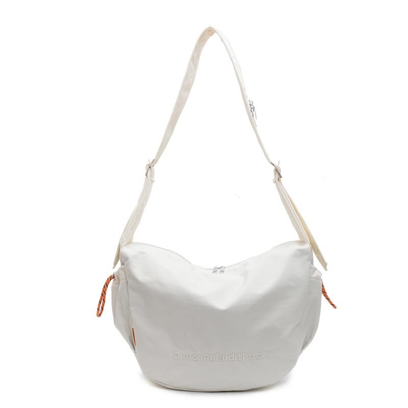 Nylon Cloth Large-Capacity Fashion Casual Bag Fashion Spring And Summer Foreign Style Solid Color Shoulder Messenger Bag Women'S Bag Tide